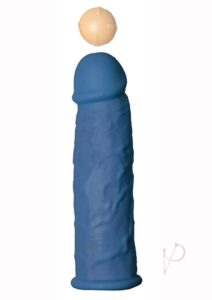EXTENDER 1st SILICONE VIBRATING SLEEVE – BLUE 6.5″3